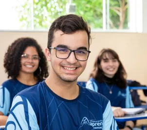 Alunos na sala de aula